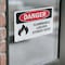 Signmission Flammable Liquids Stored Here Danger Sign, Vinyl Decal, 10in W x 7in L, 2PK OS-2PACK-DS-D-710-L-1240 - alternate 7